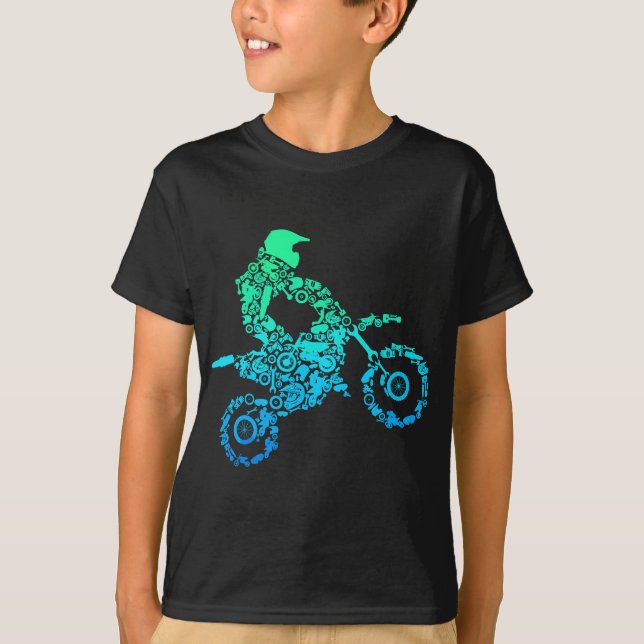 Camiseta Dirt Bike Rider Motocross Enduro Dirt Biking Gift (Frente)