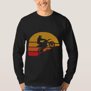 Camiseta Dirt Bike Rider Motocross Retro Enduro Bike