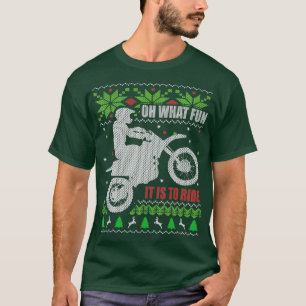 Camiseta Dirt Bike Ugly Christmas Motocross Que Divertido