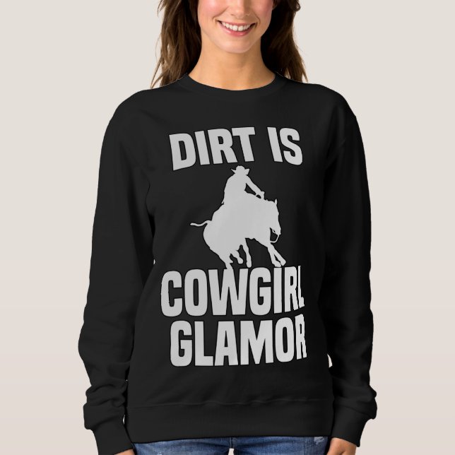 Camiseta Dirt Is Cowgirl Glamor Western Horse Riders 4 (Frente)
