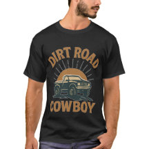 Camiseta Dirt Road Cowboy – Tee Rústico Western