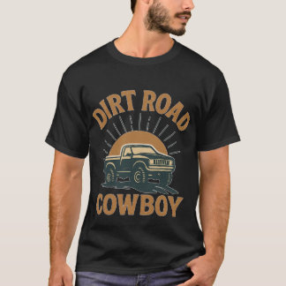 Camiseta Dirt Road Cowboy – Tee Rústico Western