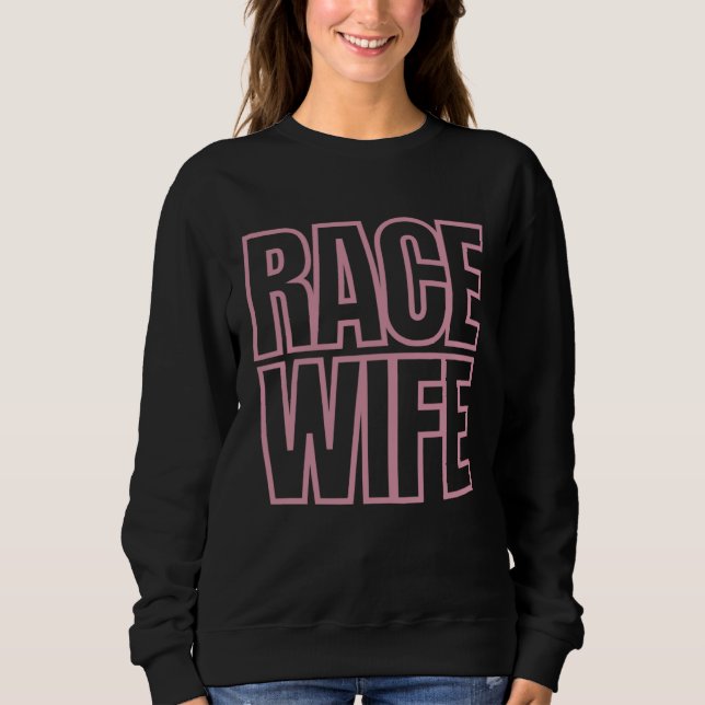 Camiseta Dirt Track Car Racing Racetrack Race Wife Racer Wi (Frente)