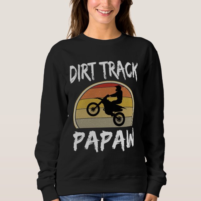 Camiseta Dirt Track Papaw Grandpa Grandfather Bike Motocros (Frente)