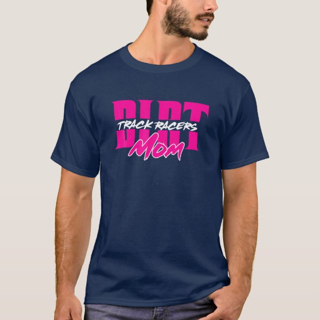 Camiseta Dirt Track Racers Mãe (Frente)