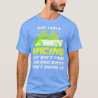 Camiseta DIRT TRACK RACK SPRINT CAR Rápida Diversão E Suja 