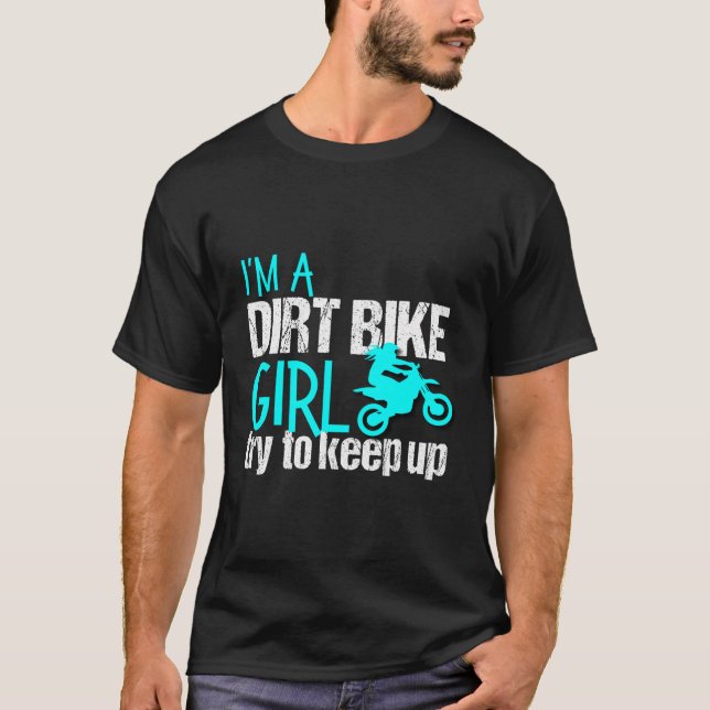 Camiseta Dirtbike Hoodie Para Mulheres Meninas Engraçadas M (Frente)