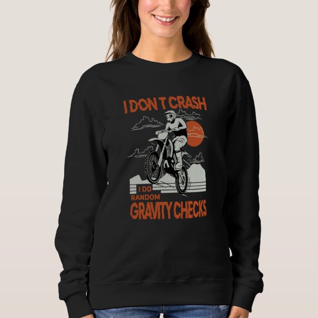 Camiseta Dirtbike Motocross Crash Random Gravity Checks Dir (Frente)