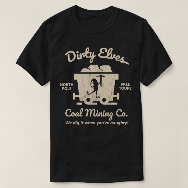 Camiseta Dirty Elves Coal Mining Company (Frente do Design)