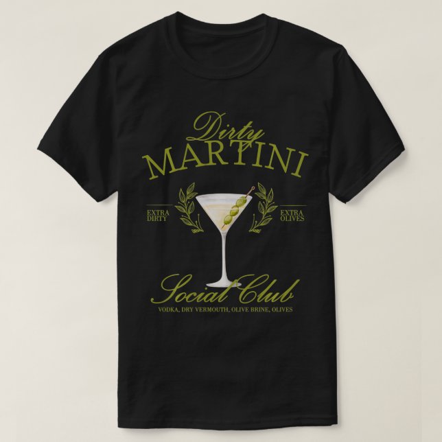 Camiseta Dirty Martini Social Club Cocktail Girls Bachelore (Frente do Design)