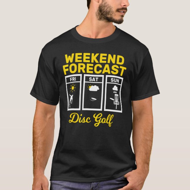 Camiseta Dis de Voo Frisbee de Previsão de Golf de Disco no (Frente)