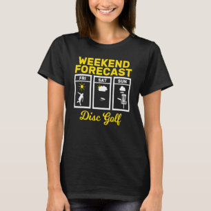 Camiseta Dis de Voo Frisbee de Previsão de Golf de Disco no