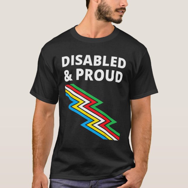 Camiseta Disabled & Proud  Disability Pride (Frente)