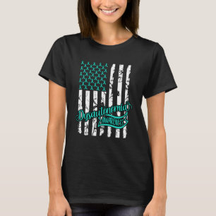 Camiseta Disautonomia Guerreiro POTES de Consciência Teal F