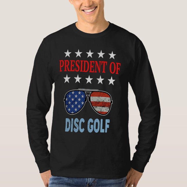 Camiseta Disc Golf Accessories  USA Flag Disc Golf Saying (Frente)