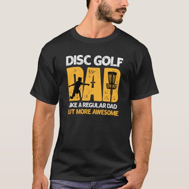 Camiseta Disc Golf Dad  Cool Frisbee Frolf Golf Basket (Frente)