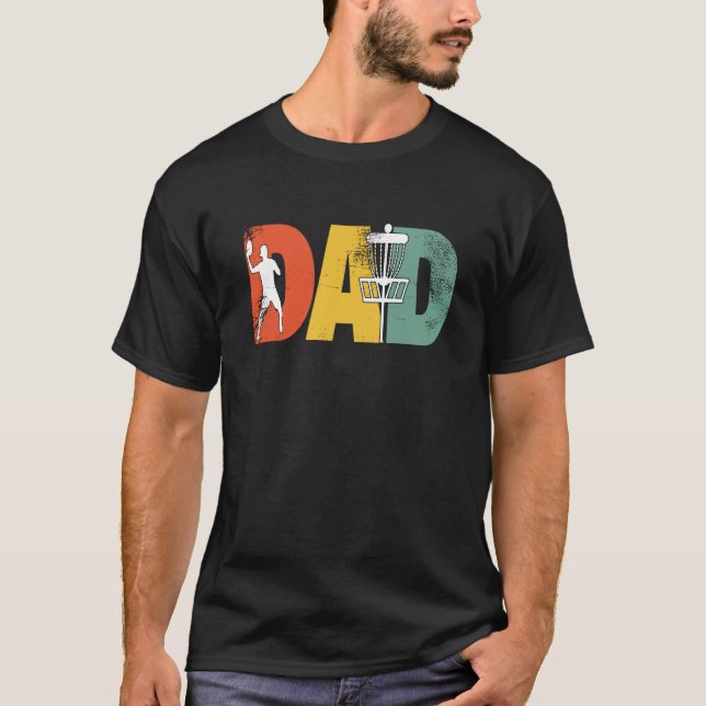 Camiseta Disc Golf Dad Disk Golfer Dad Fathers Day (Frente)