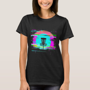 Camiseta Disc Golf Glitch - Amante de Disc Golf Antigo 