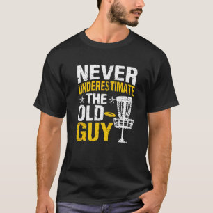 Camiseta Disc Golf Never Underestimate The Old Guy 4