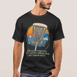 Camiseta Disc Lexia Disc Golf Piadas Golfer Tendência Piada