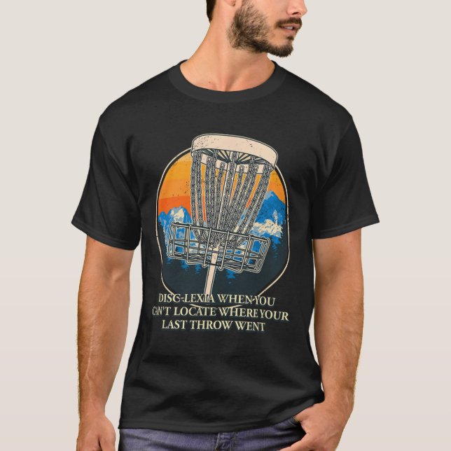 Camiseta Disc Lexia Disc Golf Piadas Golfer Tendência Piada (Frente)