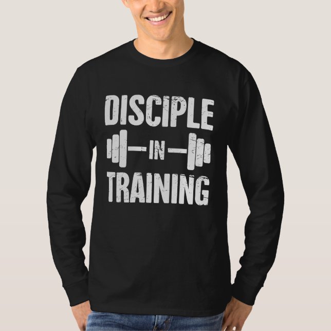 Camiseta Disciple   Christian Athlete Christian Workout (Frente)