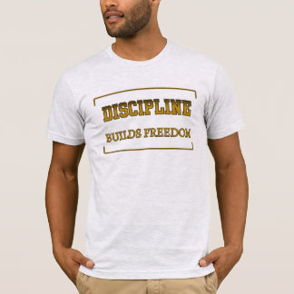 Camiseta Disciplina Constrói Liberdade Motivação Cristã