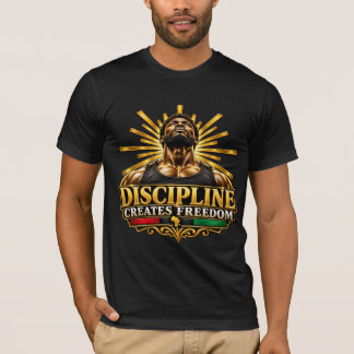 Camiseta Disciplina Cria Liberdade Excelência Negra
