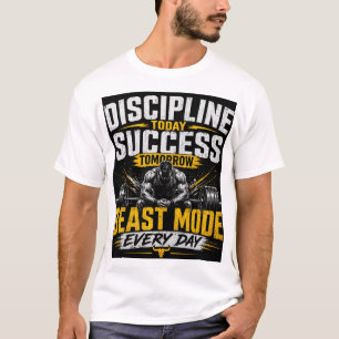 Camiseta Disciplina Hoje, Sucesso Amanhã – Modo Fera Academ