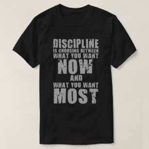 Camiseta DISCIPLINA - palavras inspiradores