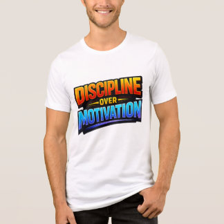 Camiseta DISCIPLINA SOBRE MOTIVAÇÃO ⚡ O Segredo para Ser Im