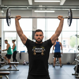 Camiseta Discipline Builds Results Fitness motivation