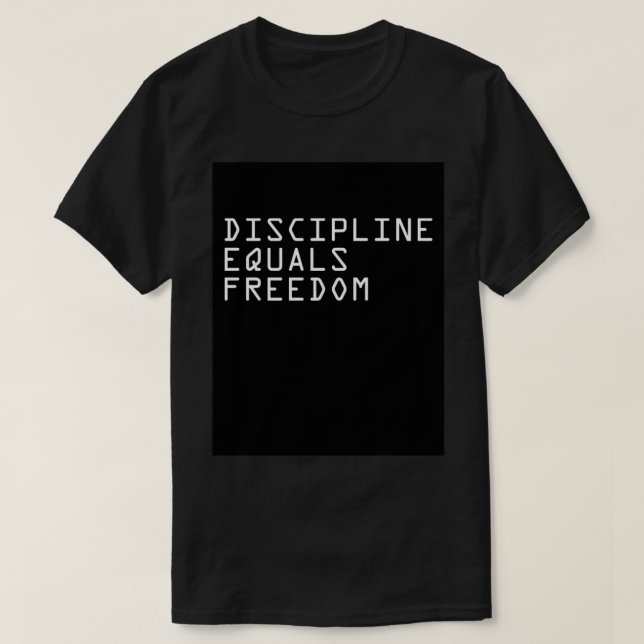 Camiseta DISCIPLINE EQUIVALE A LIBERDADE 2 Conselho (Frente do Design)