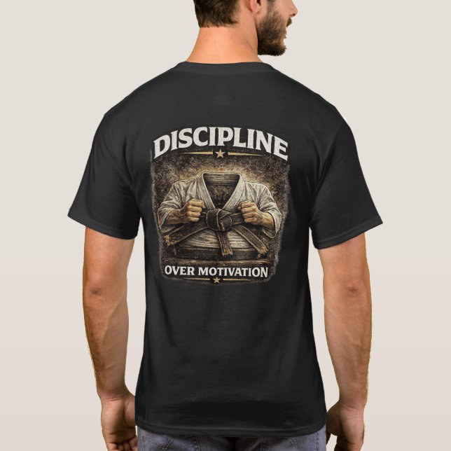 Camiseta Discipline Over Motivation (Verso)