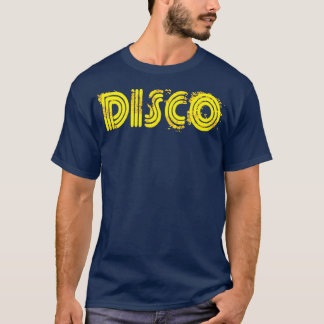 Camiseta Disco 1970s Estilo Flashy Light Vintage Disco