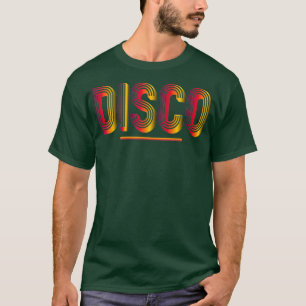 Camiseta Disco 1970s Estilo Legal Leve Vintage Disco Tee