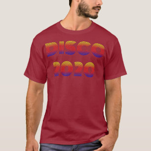 Camiseta Disco 2020 Engraçado Vintage com 70 e 80 anos