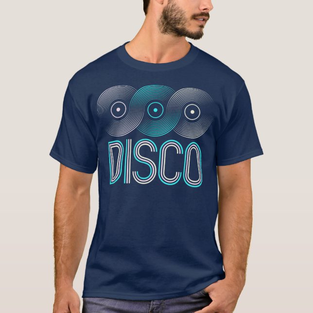 Camiseta Disco 70s 80s Music Records Funky Vinyl Retro (Frente)