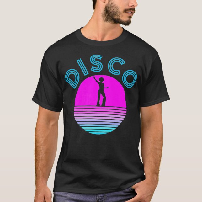 Camiseta Disco 70s Vintage Retro Premium (Frente)