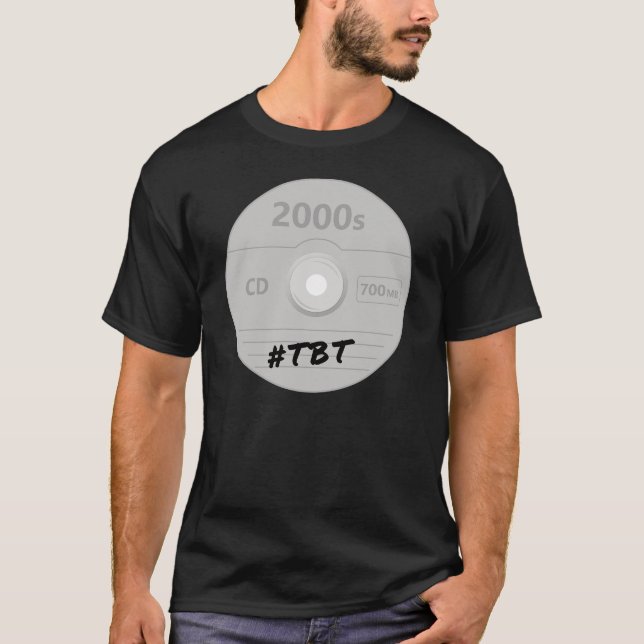 Camiseta Disco compacto - CD Rom Throwback Quinta-feira Com (Frente)