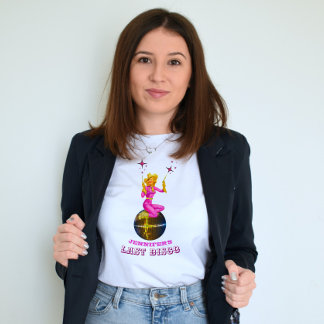 Camiseta Disco Cowgirl - Camisa-T retrô de Festa de solteir