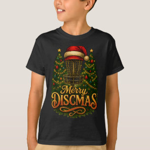 Camiseta Disco de Golfe de Natal Alegre Discmas