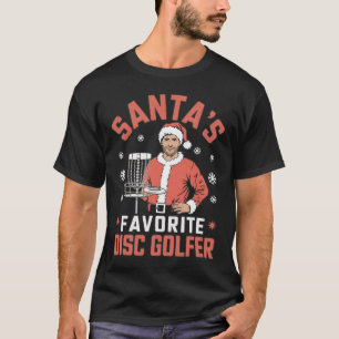 Camiseta Disco de Golfe Engraçado Natal Homens Natal Disco
