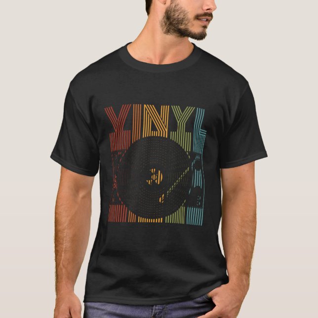 Camiseta Disco De Registros De Vinil Lp (Frente)