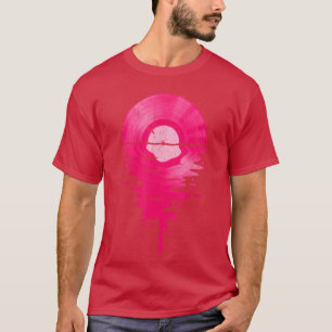 Camiseta Disco de Vinil Música LP Clássico Anos 80 Pôr do s