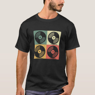 Camiseta Disco de Vinil Retro Vinis Antigos LP Record
