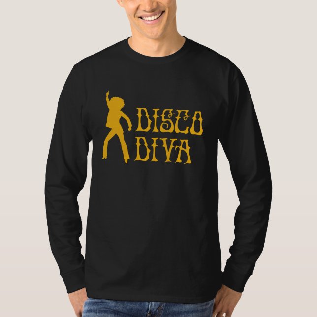 Camiseta Disco Diva Dancing Retro Disco Diva 70s Dancer Par (Frente)