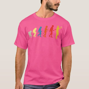 Camiseta Disco Engraçado Evolução do Golf Vintage Frisbee