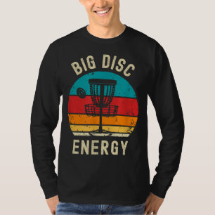 Camiseta Disco engraçado Golf Big Disk Energy Frisbee Golfe