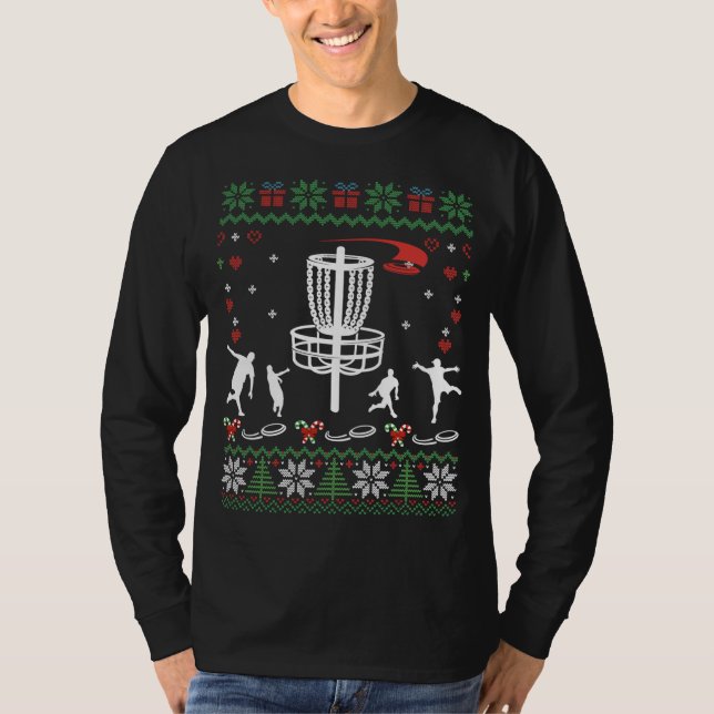 Camiseta Disco Engraçado Golf Ufly Christmas Sweater Disco  (Frente)